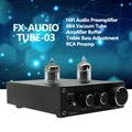 FX-AUDIO TUBE-03 HiFi Audio Preamplifier 6K4 Vacuum Tube Amplifier Buffer Treble Bass Adjustment RCA
