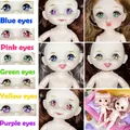 BJD Doll Dimple Smile Body 16cm Blue Eyes Cute Face Surprise Blyth Dolls Toys Baby Naked Nude 18