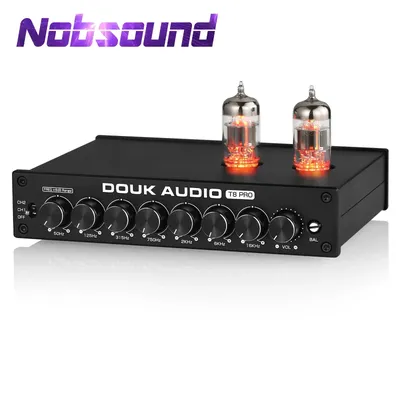 Nobsound HiFi 7-Band EQ Equalizer Vakuumröhre Balanced XLR Stereo RCA Vorverstärker mit Image