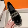 Dicken Sohlen Loafer Schuhe Britischen Stil Strass Echtem Leder Schuhe frauen Slip-On Casual Schuhe