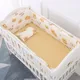 6 Pieces Set Children's Stitching Bed Bed Surround Kit Cute Cartoon Print Pattern Newborn Bumper Bed