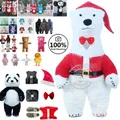 Giant Polar Bear Inflatable Costume Street Funny Polar Bear Mascot Costume Adult Plush Doll Mascot