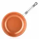 8/10/12 Inch non-stick Skillet Copper Frying Pan With Ceramic Coating Induction Cooking Frying Pan