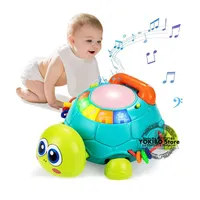 Babys pielzeug 0 6 12 Monate musikalische Schildkröte Spielzeug Lichter klingt Musikspiel zeug für