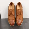 Oxford-Schuhe für Herren, Brogues-Schuhe, Schnürschuhe, Bullock, Business-Hochzeitskleid-Schuhe, formelle Herrenschuhe 56