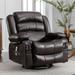Massage Swivel Rocker Recliner Chair with Vibration Massage and Heat Ergonomic Lounge Chair with Rocking Function