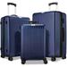 3 Piece Expandable Luggage Sets ABS Hardshell Travel Suitcase w/Double Spinner Wheels & TSA Lock Carry on Luggage Suitcase Sets