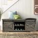 WESOME Farmhouse Shoe Storage Bench Entryway with Storage & Cushion 47.24”Lx15.35”Dx18.7”H