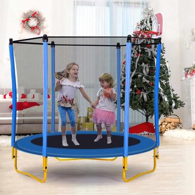 Trampolines 5.5FT Round Mini Trampoline with Enclosure