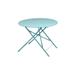 36-inch Round Folding Metal Bistro Table with Umbrella Hole