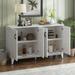 60'' Vintage/Retro Living Room Storage Sideboard with Adjustable Shelves and Metal Handles(3 Colors）