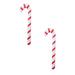 2PCS Christmas Christmas Ornament Curtain Decoration Outdoor Inflatable Candy Canes Christmas Canes Balloons Outdoor Candy Canes Decoration