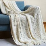 Dgankt Sofa Cover Blanket Solid Color Summer Office AIRconditioning Nap Blanket Knitted Small Blanket on Clearance