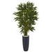 Silk Plant Nearly Natural 6.5 Bamboo Tree in Gray Cylinder Planter