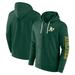 Men's Fanatics Branded Green Oakland Athletics Offensive Line Up Lightweight Full-Zip Hoodie