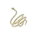 18K Yellow Gold & White Diamond Single Python Ring