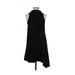 Topshop Casual Dress - A-Line: Black Solid Dresses - Women's Size 2