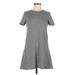 Trafaluc by Zara Casual Dress - Mini: Gray Print Dresses - Women's Size Medium