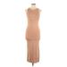 Zara Casual Dress - Bodycon: Tan Dresses - Women's Size Large