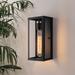 Latitude Run® Renleigh 10" Classic Outdoor Wall Sconce 1 Light in Matte Glass/Metal in Black | Wayfair A2654B940A79476486BF0274905222A9