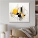 Latitude Run® Gray Yellow Minimalism Purity of Form III - Unframed Print on Metal in Gray/Yellow | 16 H x 16 W x 1 D in | Wayfair