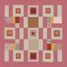 Birch Lane™ Cottage Quilt - Single Picture Frame Print Canvas in Pink | 12 H x 12 W x 2 D in | Wayfair 7FC73A0ABB47431FB0C5B70E199AD603