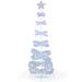 The Holiday Aisle® Pre-lit Spiral Christmas Artificial Tree Lighted Display Polyester/Metal in White | 80.4 H x 38.4 W x 38.4 D in | Wayfair