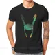 T-shirt gothique pour hommes en coton grand col rond avec dessin de la mythologie nordique Loki