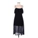 Forever 21 Cocktail Dress - Midi: Black Dresses - Women's Size Medium