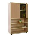 Mobeduc 600304HPS18 Schrank und Regal Aufbewahrung mit 3 Fächern, 90 x 147 x 40 cm, Holz, Beech