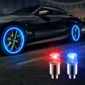 6 pz luci ruota tappo Auto ruota Auto pneumatico pneumatico valvola aria stelo LED tappo luce