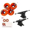 GENUINE BERR180mm 7inch longboard trucks V3 50degrees skateboard truck 70mm ORANGATANG wheels brand