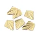 1pack Raw Brass Pleated Leaves Charms Metal Leaf Charms Pendant For DIY Earrings Jewelry Findings