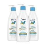 Dove Body Love Moisturizing Body Lotion Intense Care Pack of 3 for Rough or Dry Skin Softens and Smoothes 13.5oz