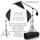 New 9pcs Bulb Four Lamp Holder Photographic Softbox Photo Studio Continuous Lighting System Kits