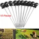 10PCS Electric Fence Ring Insulator For Horse Husbandry Plastic Ring Insulators Long Distance Screw