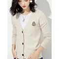 Women Knitted Cardigans Wool Sweater Basic Brief V Neck Cardigan Sweater Spring Cardigan Korean