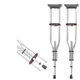 Aluminum Alloy Detachable Foldable Underarm Crutches Armpit Crutch Elderly Disabled Walking Stick