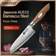 XINZUO 5.5 Inches Japanese AUS10 Damascus Steel Santoku Knife Sharp Blade Meat Slicing Knife
