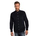 JP 1880 Herren Cordhemd, Langarm, Buttondown Kragen, Modern Fit, bis 8 XL Hemden, Navy Blau, 8X-Large