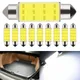 10 pcs c5w LED-Lampen Girlanden 31mm 36mm 39mm 41mm LED-Leuchten 12v 7000k weiß Auto Innen kuppel