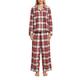 ESPRIT Damen Pyjama-Set aus kariertem Flanell,Red 3,XXL