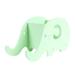 Multi-functional Storage Box Elephant Shaped Tablet Desk Bracket Pen Pencil Holder Desk Organizer with Cell Phone Stand (Green)