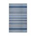 Modern Stripes Indoor/ Outdoor Area Rug 6 x 9 Navy Blue