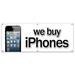 72 WE BUY IPHONES BANNER SIGN computers games mobile batteries electronics ipad