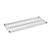 Sandusky WSHELF1848-C 48 inch W x 18 inch D x 1 inch H Heavy Duty Extra Chrome Wire Shelf