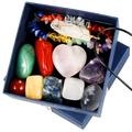 Eummy Healing Crystals Set for Beginners Natural Chakra Stones Set with Gift Box Pendant and Bracelet Crystals and Gemstones Healing Set for Relaxation and Stress