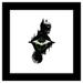 Gallery Pops DC Comics The Batman - Batman Riddler Duality Graphic Wall Art Black Framed Version 12 x 12
