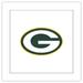 Gallery Pops NFL Green Bay Packers - Primary Mark Wall Art White Framed Version 12 x 12