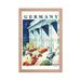 Berlin Germany. Brandenburg Gate 1936. Framed Vintage Travel Poster